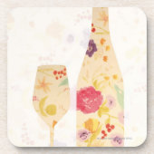 Wein-Flasche und Glas Untersetzer (Vorderseite)