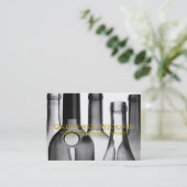 Wein-Flaschen-berufliche Geschäfts-Karten Visitenkarte (Stehend Vorderseite)