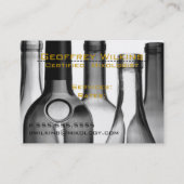 Wein-Flaschen-berufliche Geschäfts-Karten Visitenkarte (Rückseite)