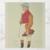 Wein Flaschen Etikett Jockey (Einzelnes Label)