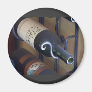 Wein-Flaschen in einem Gestell Magnet