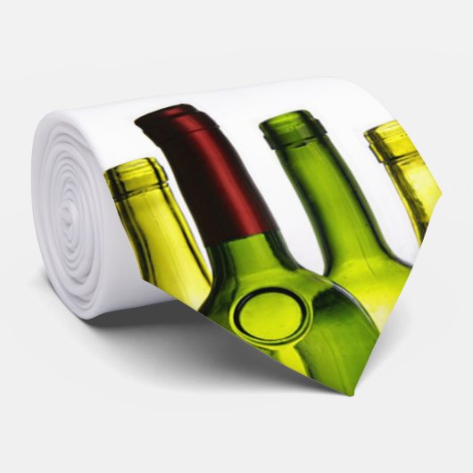 Wein-Flaschen Krawatte (Gerollt)