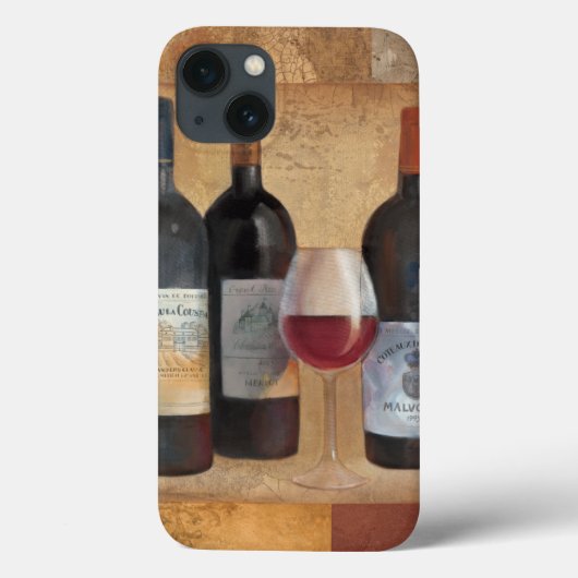 Wein-Flaschen mit Glas Case-Mate iPhone Hülle (Rückseite)