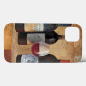 Wein-Flaschen mit Glas Case-Mate iPhone Hülle (Rückseite (Horizontal))