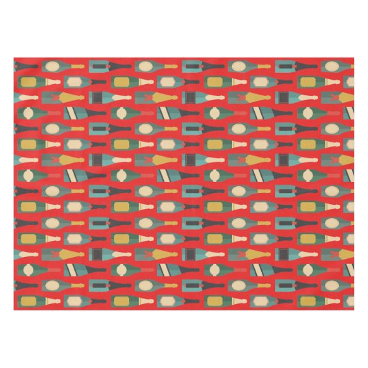 Wein-Flaschen Tischdecke (Vorderseite (Horizontal))