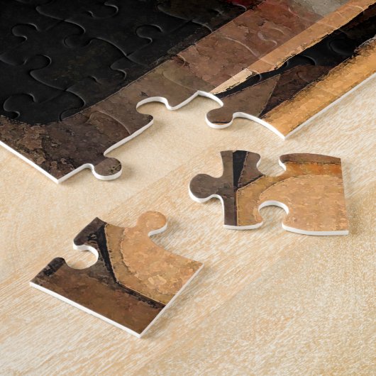 Wein-Flaschen und Gestell-rotes schwarzes Puzzle (Seite)