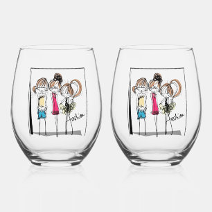 Wein Fliegen, wenn Sie Spaß haben Wein Glas Set