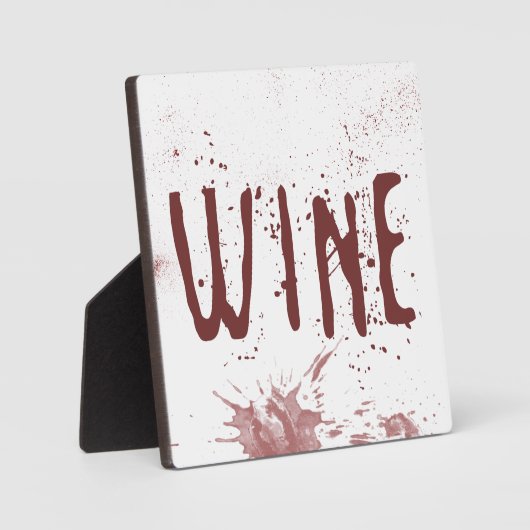 Wein Fotoplatte (Vorderseite)