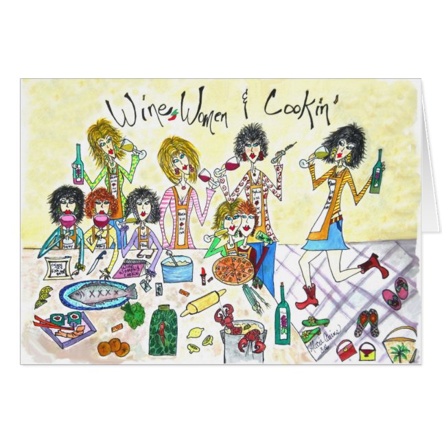 Wein Frauen u. Cookin (Vorderseite (Horizontal))