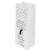 Wein für Besondere Anlass Funny Cat Geschenktüte Für Weinflaschen (Vorderseite Schrägansicht)