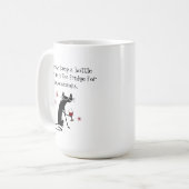Wein für Besondere Anlass Funny Cat Kaffeetasse (Vorderseite Links)