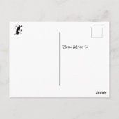 Wein für Besondere Anlass Funny Cat Postkarte (Rückseite)
