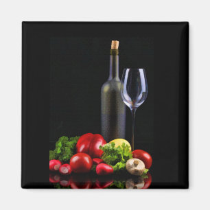 Wein für einen Salat Magnet