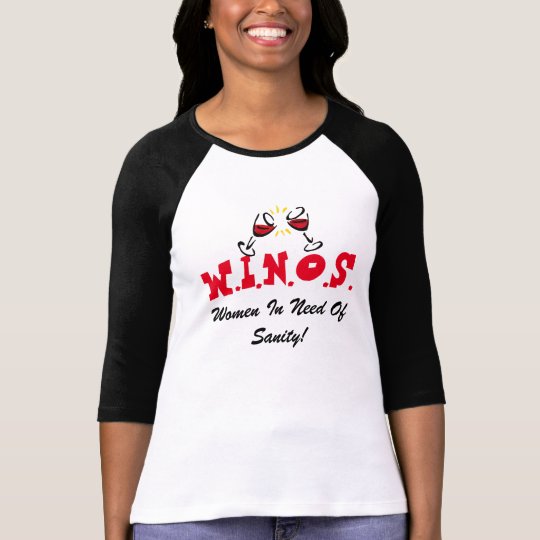 Wein für Vernunft! Schwarzes/Rot T-Shirt