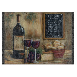 Wein für zwei Glas Cuttingboard Schneidebrett