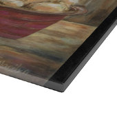 Wein für zwei Glas Cuttingboard Schneidebrett (Ecke)