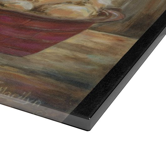 Wein für zwei Glas Cuttingboard Schneidebrett (Ecke)