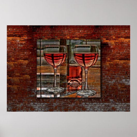 Wein für zwei Poster (Vorne)