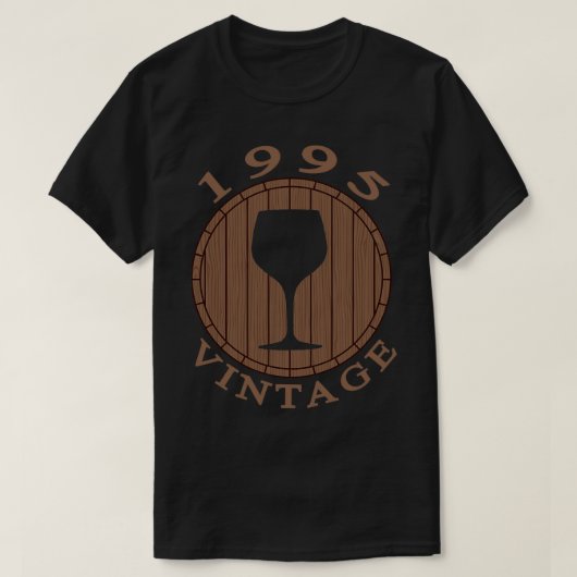 Wein Geburtstag 1995 T-Shirt (Design vorne)