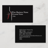 Wein-Geschäfts-Visitenkarte Visitenkarte (Vorne/Hinten)