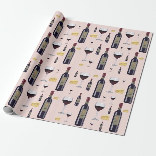 Wein Geschenkpapier (Ungerollt)