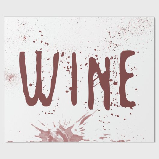 Wein Geschenkpapier (Flach)