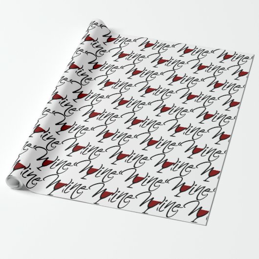 WEIN GESCHENKPAPIER (Ungerollt)