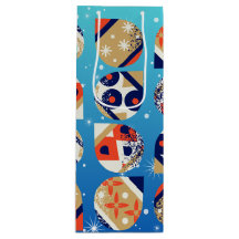 Wein-Geschenktasche Bold Modern Christmas