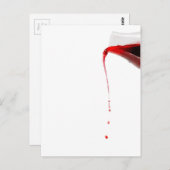 Wein gießen. postkarte (Vorne/Hinten)