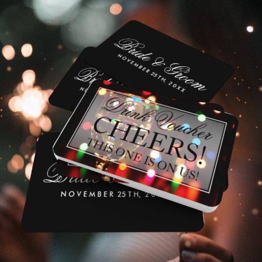 Wein Glas Bokeh Lights Trinkbeleg