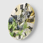 Wein-Glas-Digital-Entwurf Große Wanduhr (Winkel)