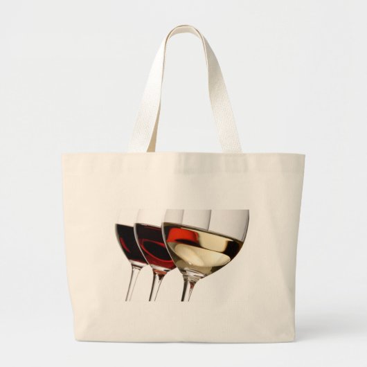Wein-Glas Jumbo Stoffbeutel (Vorne)