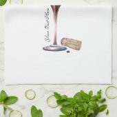 Wein-Glas-Kunst-personalisiertes Logo Handtuch (Gefaltet)