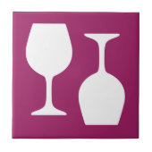 Wein-Glas-Muster Fliese (Vorderseite)