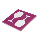 Wein-Glas-Muster Fliese (Seite)