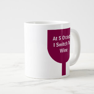 Wein-Glas "Schalter zum Wein " Jumbo-Tasse