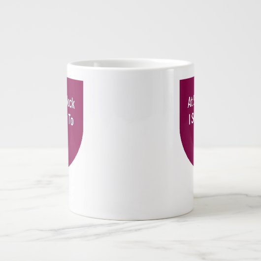 Wein-Glas "Schalter zum Wein " Jumbo-Tasse (Vorderseite)