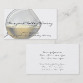 Wein-Glas-Visitenkarten Visitenkarte (Vorne/Hinten)