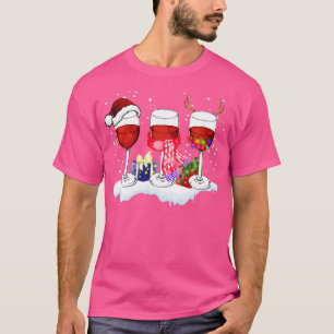 Wein Glas Weihnachten Wein Weihnachten Weihnachten T-Shirt