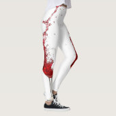 Wein-Gläser, die Rotwein spritzen Leggings (Rechts)