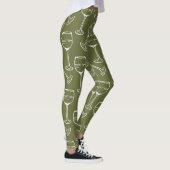 WEIN-GLASPATTER-Leggings Leggings (Rechts)