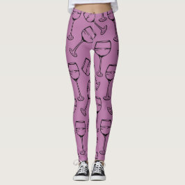 WEIN-GLASPATTER-Leggings Leggings