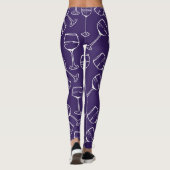 WEIN-GLASPATTER-Leggings Leggings (Rückseite)