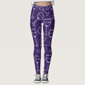 WEIN-GLASPATTER-Leggings Leggings (Vorderseite)