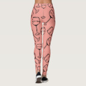 WEIN-GLASPATTER-Leggings Leggings (Rückseite)