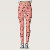 WEIN-GLASPATTER-Leggings Leggings (Vorderseite)