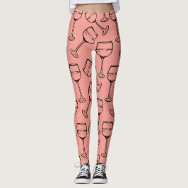 WEIN-GLASPATTER-Leggings Leggings