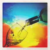 Wein Glasuntersetzer (Vorderseite)