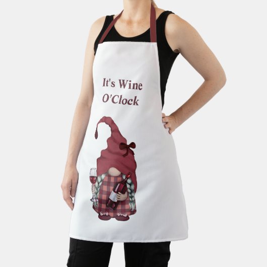 Wein Gnome Es ist Wein O'Clock Schürze (InSitu)