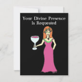 Wein-Göttin-Ansammlung Einladung (Vorderseite)